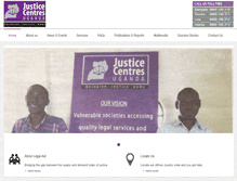 Tablet Screenshot of justicecentres.go.ug